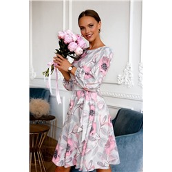 Платье Изабелла (серое) П13791-45М