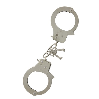 Металлические наручники с ключиками LARGE METAL HANDCUFFS WITH KEYS
