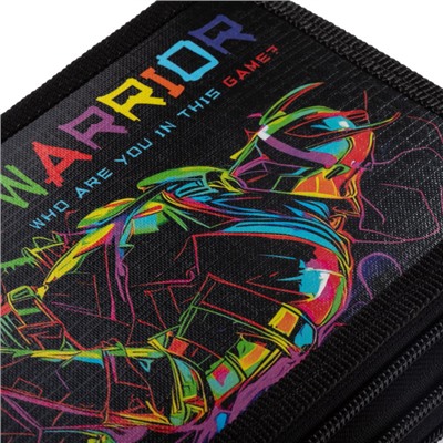 Пенал 6-ти ств. 190х110 мм "Color Warrior" с табл.умножения (089082) 48111 Хатбер