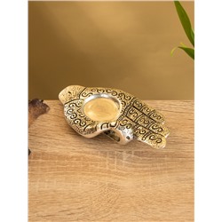 Подставка под благовония «Мудра», 14×7.5 см, алюминий