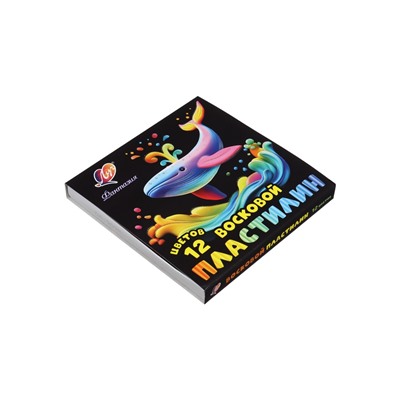 Пластилин мягкий (восковой) «Луч. Фантазия», 12 цветов, 180 г, со стеком, МИКС