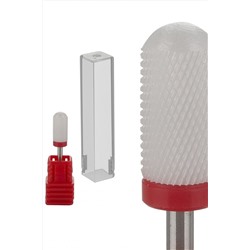 Nail Art Фреза керамическая цилиндр, красный KRISTALLER, 1107404