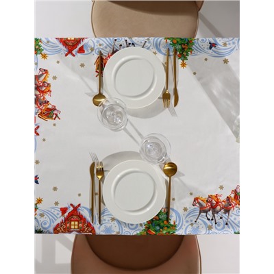Скатерть новогодняя «Этель. Новогодняя сказка», 150×110 см ±3 см с ГМВО, 100% хлопок