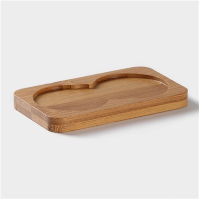 Набор фарфоровый для специй на бамбуковой подставке BellaTenero «Котики», 3 предмета: солонка, перечница, подставка, белый, чёрный