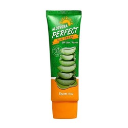 Солнцезащитный крем для лица и тела  Farm Stay Aloevera Perfect Sun Cream Spf50+/pa+++