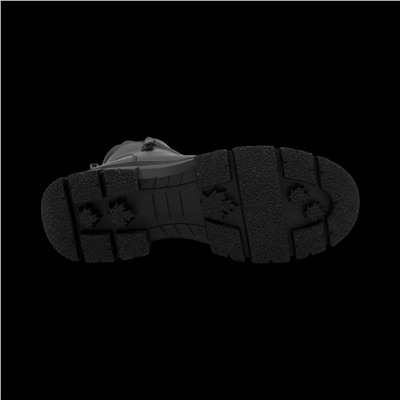 Ботинки на меху M1027-1D черные п/п