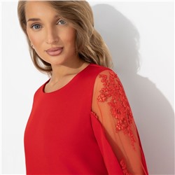 Платье с кружевными вставками, Секрет любви (красное)