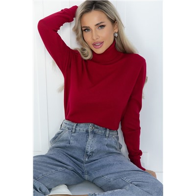 Водолазка Зимняя история (красная) Б14521-20М