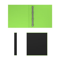 Папка 4 кольца 35мм Accent 51084 салатовая ламинированная ErichKrause