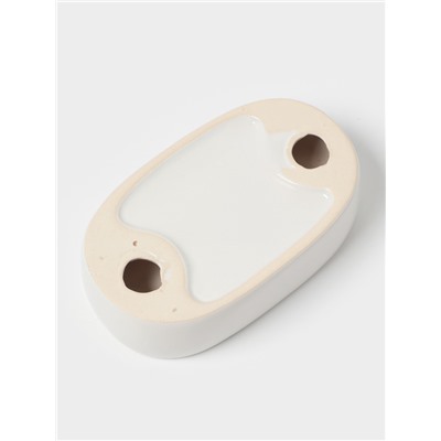 Аксессуары для ванной, 4 предмета, мыльница, дозатор для мыла, 2 стакана, белые