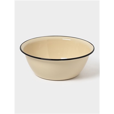 Миска эмалированная, 4 л, цвет слоновой кости