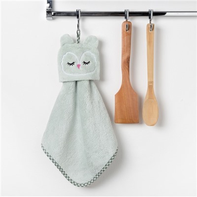 Кухонное полотенце «Доляна. Совушка», 30×30 см, микрофибра