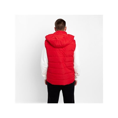 Жилет утепленный мужской, цвет красный, размер 50