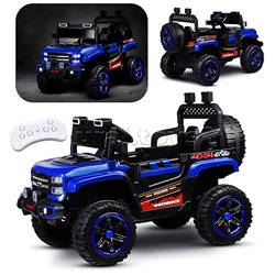 Электромобиль детский "Покоритель гор" (цвет синий)