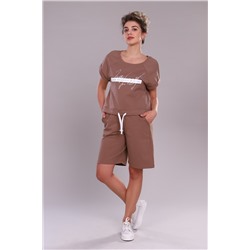 Костюм женский с шортами и футболкой 304