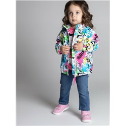 Куртка детская текстильная с полиуретановым покрытием для девочек (ветровка)
