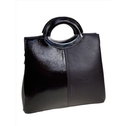 Женская сумка из искусственной кожи, цвет шоколадно-черный