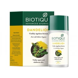 Biotique Dandelion Anti- Ageing Serum /Биотик Одуванчика Антивозрастная Сыворотка Для Лица  30мл
