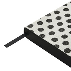 Ежедневник недатированный А6+ 256 стр. "Black&White.Горошек" 3-742/01 Bruno Visconti