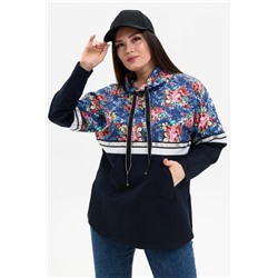 Толстовка женская 9247 (Цветы)