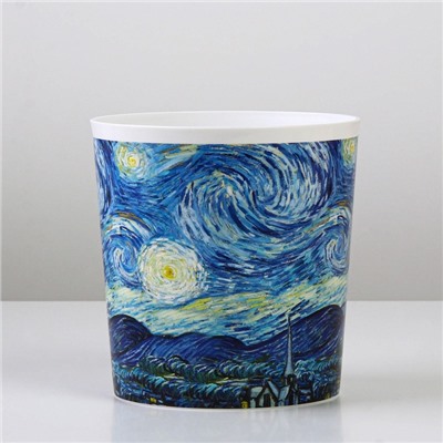 Кашпо для цветов «Искусство», 1.6 л, d=14 см, h=14 см, пластиковое