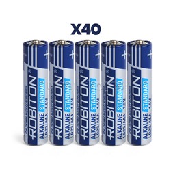 Батарейки алкалиновые ROBITON STANDARD LR03 SR2 (40шт.)