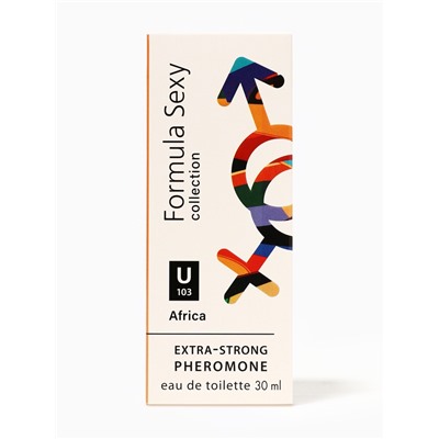 Туалетная вода женская с феромонами Formula Sexy collection Africa U103, 30 мл