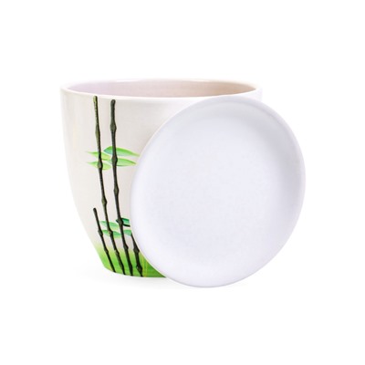 Горшок для цветов «Азия», керамика, с поддоном, набор 4 шт.: 400 мл, 1 л, 2.5 л, 5 л