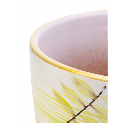 Горшок для цветов «Тропики», керамика, с поддоном, набор 4 шт.: 400 мл, 1 л, 2.5 л, 5 л