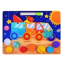 Пазл-вкладыш "Космо-мобиль"