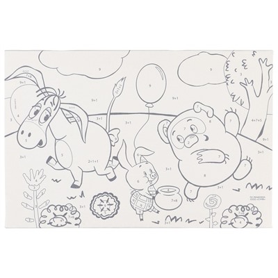 Картина по номерам для детей «Винни-пух», 20×30 см