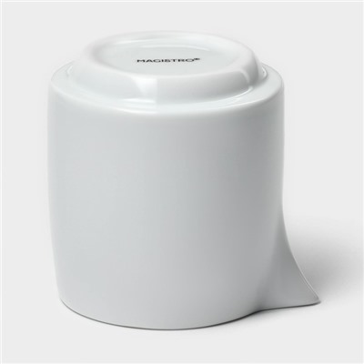 Молочник Magistro White gloss, 250 мл, фарфор, белый