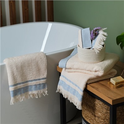 Полотенце махровое Love Life «Муссон» 30×50 см, аквамарин, 100% хл, 500 г/м²