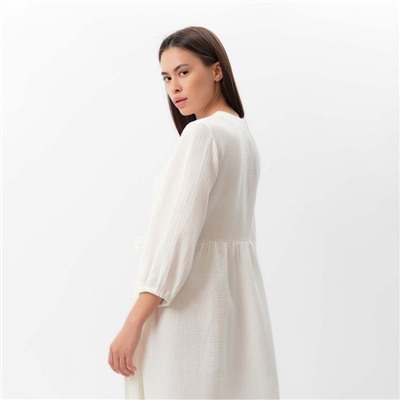 Платье на запах миди женское MIST Summer time, размер 44-46, белое