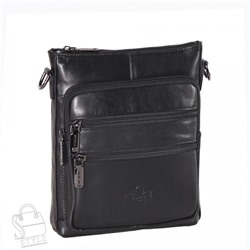 Сумка мужская кожаная кожаный  22332-2Z black Zinimsk