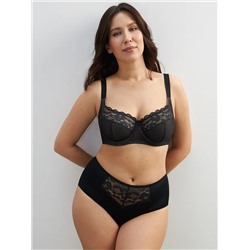 Omsa Бюстгальтер OmD 1176L EVERYDAY Бюстгальтер с мягкой чашкой  из сетки с кружевом (Т-образный шов)