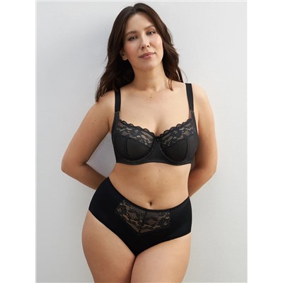 Omsa Бюстгальтер OmD 1176L EVERYDAY Бюстгальтер с мягкой чашкой  из сетки с кружевом (Т-образный шов)