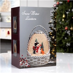 Фигура светодиодная «Зимние искорки», 20.3×15×9 см, музыка, батарейки ААх3 (не в комплекте), USB, свечение тёплое белое