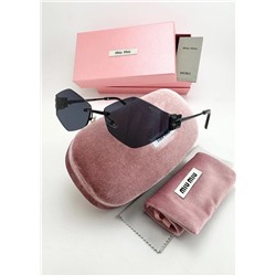 Набор женские солнцезащитные очки, коробка, чехол + салфетки #22770493