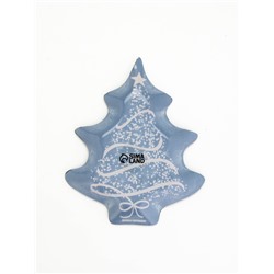 Тарелка новогодняя плоская «Ёлочка», 19.5×16.5 см