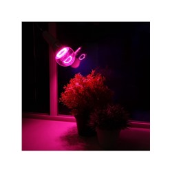 Фитолампа для растений Luazon Lighting, светодиодная, А60, E27, 12 Вт, IP44, 220 В, 270°, мультиспектральная