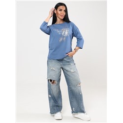 Фрактал - футболка индиго