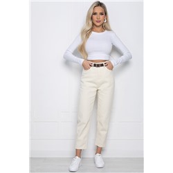 Джинсы Ты на высоте (бежевые) Б10693