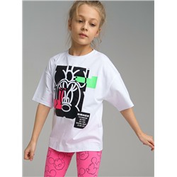 Фуфайка трикотажная для девочек (футболка)