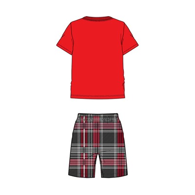 Комплект для мальчиков: фуфайка (футболка) трикотажная, шорты текстильные