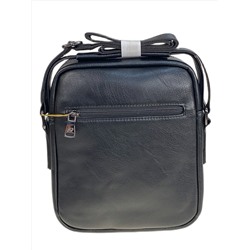 Сумка мужская из натуральной кожи, цвет черный