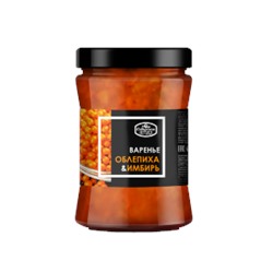 Варенье Облепиховое с Имбирем "Домашнее" / 300 г / стеклобанка / Сибирская ягода