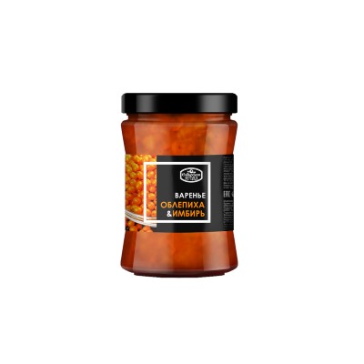 Варенье Облепиховое с Имбирем "Домашнее" / 300 г / стеклобанка / Сибирская ягода