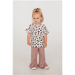 Брюки для девочки 5-280 шоколадный