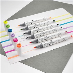 Набор двусторонних скетч-маркеров "Sketch&Art. Неоновые цвета", 6 цв.